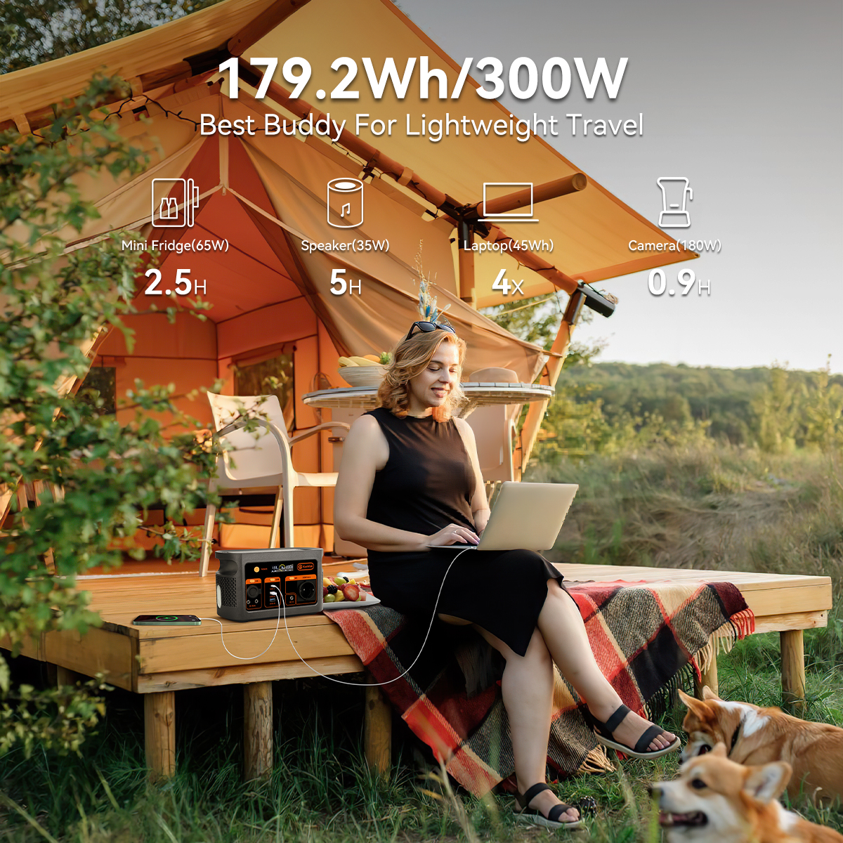 300W pure sine wave solar gene - đánh giá và giá Portable Power Station