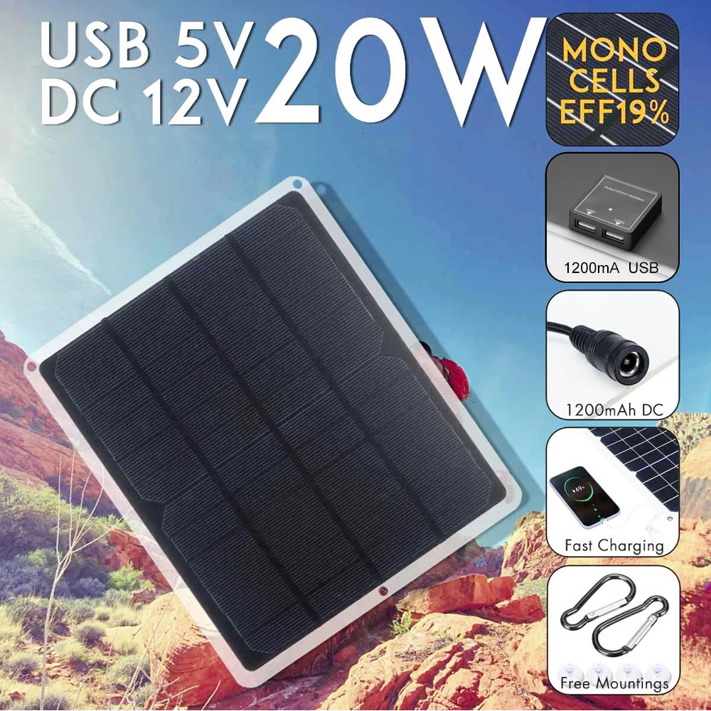 20W 6V Solar Panel Monocrystal - đánh giá và giá Solar Panel Monocrystalline