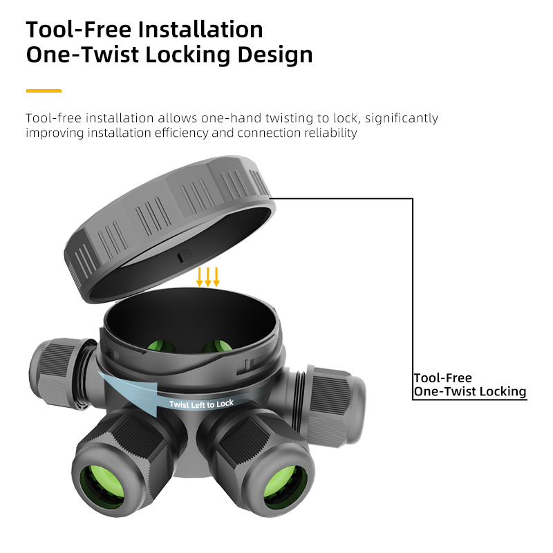 EW-M2068 IP68 Waterproof Junct - đánh giá và giá Cable Gland Waterproof
