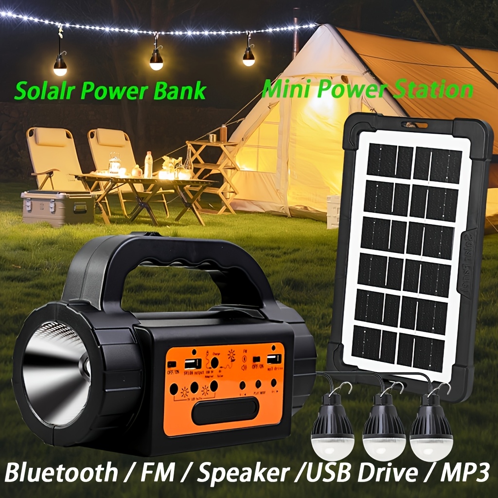 Solar Rechargeable Camping Lig - đánh giá và giá Portable Power Station
