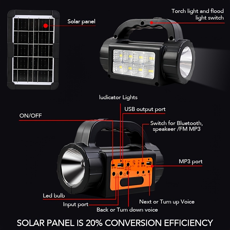 Solar Rechargeable Camping Lig - đánh giá và giá Portable Power Station