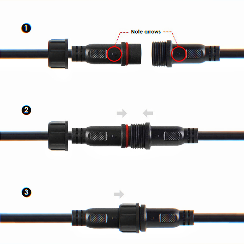 2pin DC LED Cable 1 Metre Exte - đánh giá và giá Cable Gland Waterproof