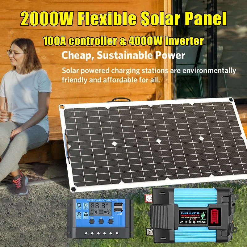 4000W Solar Panel Kit 12V To 1 - đánh giá và giá Solar Panel Monocrystalline